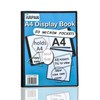 Display Book - 48 Pockets Black Presentation A4 Display Book