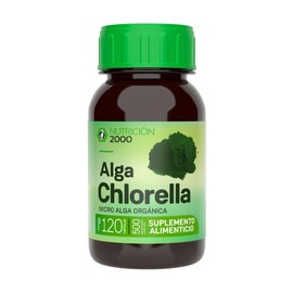 Chlorella N2000, 500 mg, 120 Cápsulas, Alga Chlorella, Suplemento Alimenticio