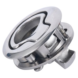 (B) - Amarine-made Marine Boat Stainless Steel 5.1cm Flush Pull Hatch Latch