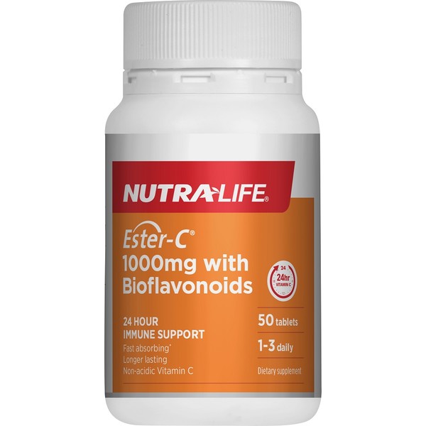 Nutra-Life Nutralife Ester C 1000mg + Bioflavonoids Tablets 50