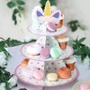 BJH 3 Tier Cupcake Stand Unicorn Cupcake Display Holder for