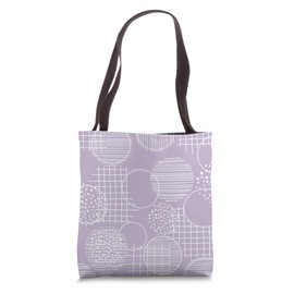 Abstract Hand Drawn Geometric Shape Modern Color Pale Purple Tote Bag