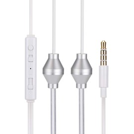 Yctze 3.5mm Double Spiral AntiRadiation Air Tube Earphones for Mobile Phones, EMF Headphones