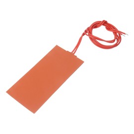 MECCANIXITY Silicone Heating Pad, 12V 15W Heater Film Flexible Heating Plate 100mmx50mm Heater Mat for Constant Temperature