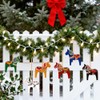 Dala Horse - Adornos de Navidad suecos de 6 piezas