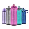 Pogo BPA-Free Tritan Plastic Water Bottle with Soft Straw Lid,