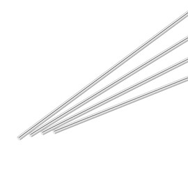 sourcing map 1/8 Inch x 12 Inch 304 Stainless Steel Solid Round Rods Metal Lathe Bar Stock for DIY Craft 4 Pcs