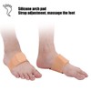 2 Pairs Arch Pad Adhesive Support Silicone Insole Elastic Flat