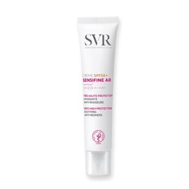 SVR Sensifine Crema Facial Diaria con Protección Solar FPS 50+ para Piel Sensible, 40 ml