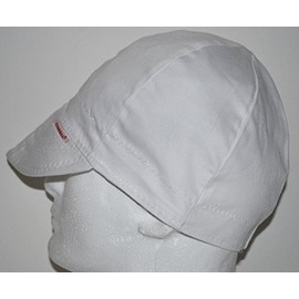 Comeaux Caps Reversible Welding Cap Solid White 7 1/8