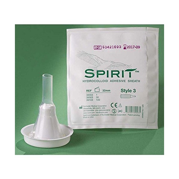 Spirit Style 3 Hydrocolloid Sheath Male External Catheter, Medium 29 mm 39102 Qty 1