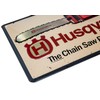 Retro Tin Sign – Chainsaw, Forest, Lumberjack – High-Quality Embossed