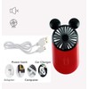 DECVO Cute Personal Mini Fan, Handheld & Portable USB Rechargeable