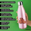Huuraa Capybara Water Bottle Couple Comic Gift 500 ml Pink