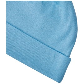 Gerber Paquete de 3 Gorras de Punto texturizadas para niña, Azul sólido, 0-6 Meses