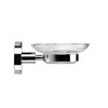 Croydex Pendle Flexi-Fix Soap Dish & Holder, Chrome, Metal, 54