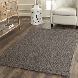 Safavieh Natural Fiber Collection NF448A Double Weave Grey Sisal Area Rug (3' x 5')
