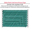 Qlvily Chain Link Fence Privacy Tape, 246ft x 0.15ft Chain