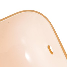 Uonlytech Orange Glass Bankers Lamp Shade Replacement, Bankers Desk Lamp Shade Glass Lamp Shade Table Lamp Shade for Floor Desk Lamps, 23X14X7.5cm