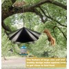 Queension Squirrel Baffle Wrap Guard Around Protects Hanging Bird Feeders