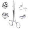 4 mm Piercing Pliers Piercing Tool Stainless Steel Self-Retaining Piercing