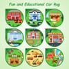 Town Road Car Rug 6x9 Ft, Non-Slip Railway Track Car