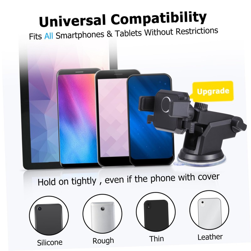 TEHAUX 1pc Car Dashboard Phone Holder Multi-Functional Cellphone Mount Bracket