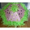 New Orleans Pink and Green Sorority Second Line Umbrella- Dark