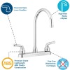 Pacific Bay Lynden Modern High Arc Kitchen Sink Faucet -