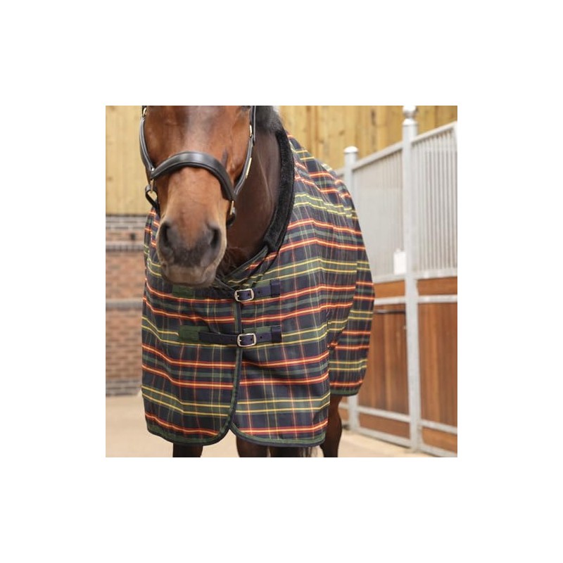 Shires Tempest Plus Lite Stable Rug - Green Tartan 6ft0