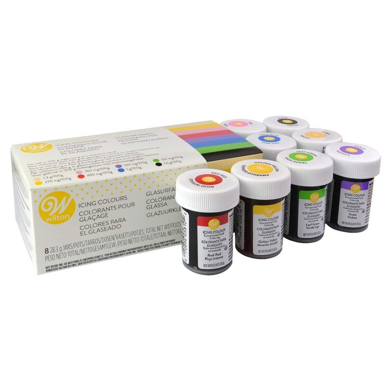Wilton Icing Colours - 8 Colour Pack