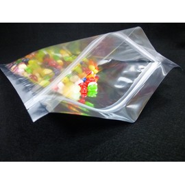 709 PPLS [Commercial Pack Series] Zipper Silver x Clear Pack, 100 Pieces, Flat Bag Type 9, 7.9 x 11.6 inches (20 x 29.5 cm)