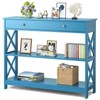 KOTEK Console Table with Drawer and Storage Shelves, Narrow Sofa