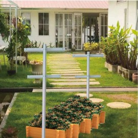 2PC 7ft Stem-Shaped Indoor/Outdoor Flower Stand Plant Display Rack Multi-Layered Storage for Balcony Garden Flower Pots PlantersSize: Size 7ft