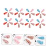 Baluue 40pcs Transparent Pvc Quicksand Hair Clips Drop-shaped Diy Materials