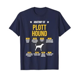 Anatomy Of Plott Hound Dog Lover T-Shirt
