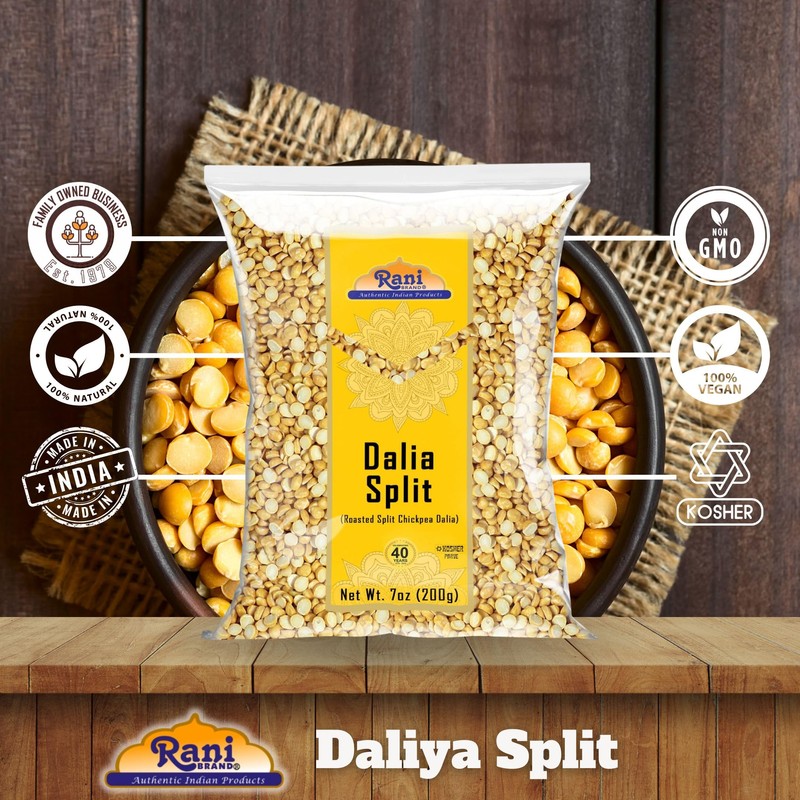 Rani Daliya Split (Roasted Split Chickpeas Dalia) 7oz (200g) ~