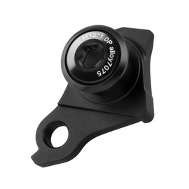 Quwem Bike Rear Derailleur Hanger, Aluminum Alloy Mountain Road Bicycle Rear Gear Mech Tail Hook Derailleur Hanger Extension Extender Frame Universal for Bike Cycling Replace Part Black