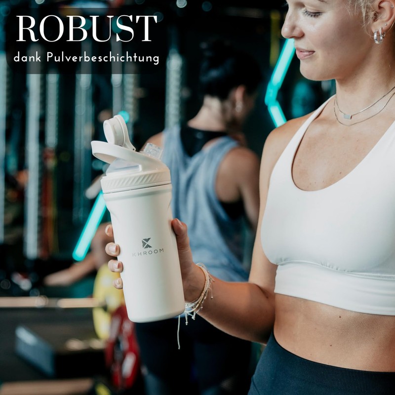Khroom Stainless Steel Protein Shaker 700 ml with Thermal Function