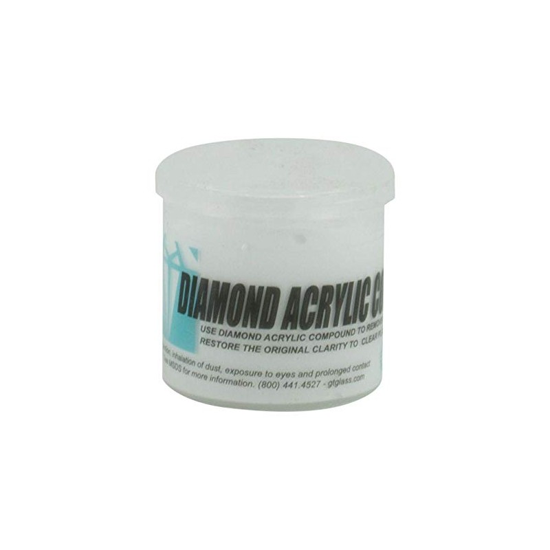 Glass Technology Diamond Clear Acrylic Polishing Compound - 1lb