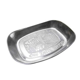 ダルトン(Dulton) アルミニウム ブレッドトレイ 主の祈りが刻印されたアルミトレイ 小物入れ コイン 鍵 高さ35mm 幅220mm 奥行150mm 9121