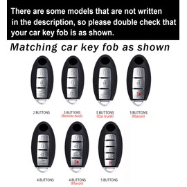 ontto Car Key Case Fit for Nissan Key Remote,Transparent Key Holder Metal and Leather Key Fob Skin for Altima Rogue Versa Kicks Maxima Murano Titan Pathfinder Sentra,Green