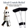 4-Pack Premium Fluffy Crutches Padding, Ultra-Soft Breathable Crutch Pads for