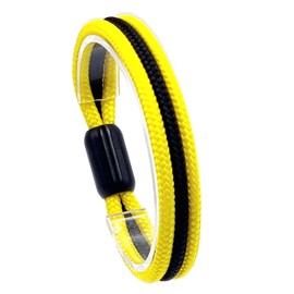 Generisch JoJewelry Dortmund Fan Bracelet, Nylon, No Gemstone