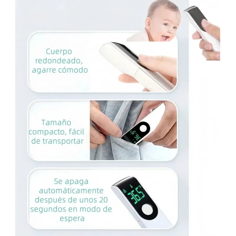 Termometro Digital Infrarrojo Portatil Lcd Sin Contacto