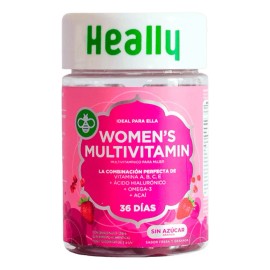 Heally Multivitamínico Para Mujer, 72 Gomitas Vitaminas 216g