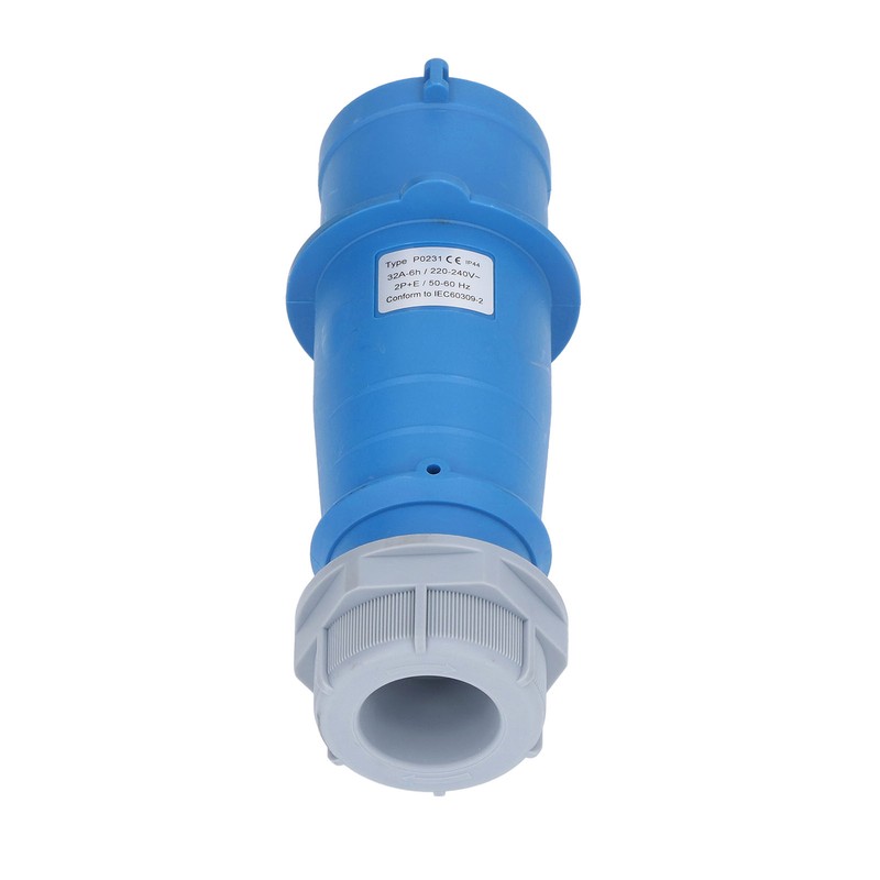 Industrial Socket IP44 Waterproof Brass Contact Aviation Connector 2P+E 32A