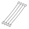 YOKIVE 4 Pcs Safety Cable Locks, Stainless Steel Security Wire