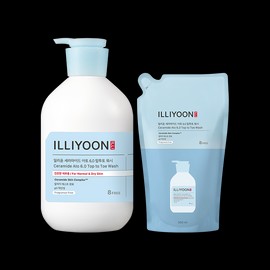 Illyun [일리윤][본품+리필] 세라마이드 아토 6.0 탑투토워시 [ILLIYOON][Main + Refill] Ceramide Ato 6.0 Top to Toe Wash