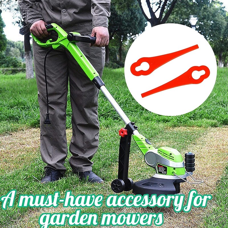 30 Pcs Plastic Grass Trimmer Blades, Cordless Strimmer Blades 83